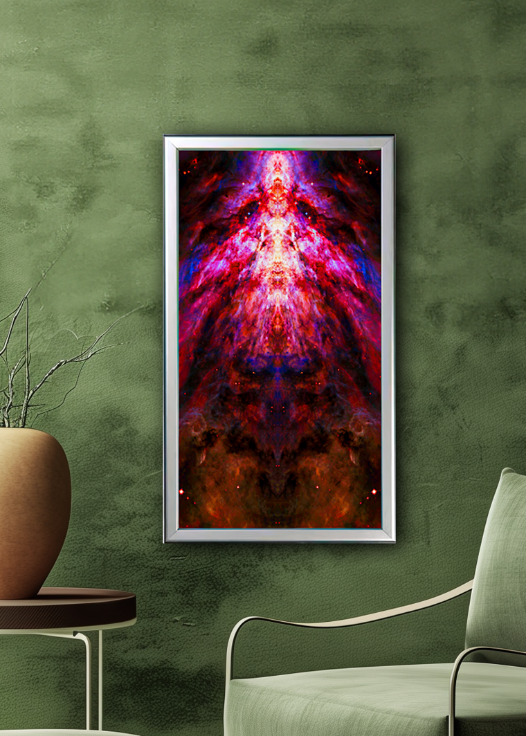 04 Rise of the Shaman - Backlit LED Framed Image