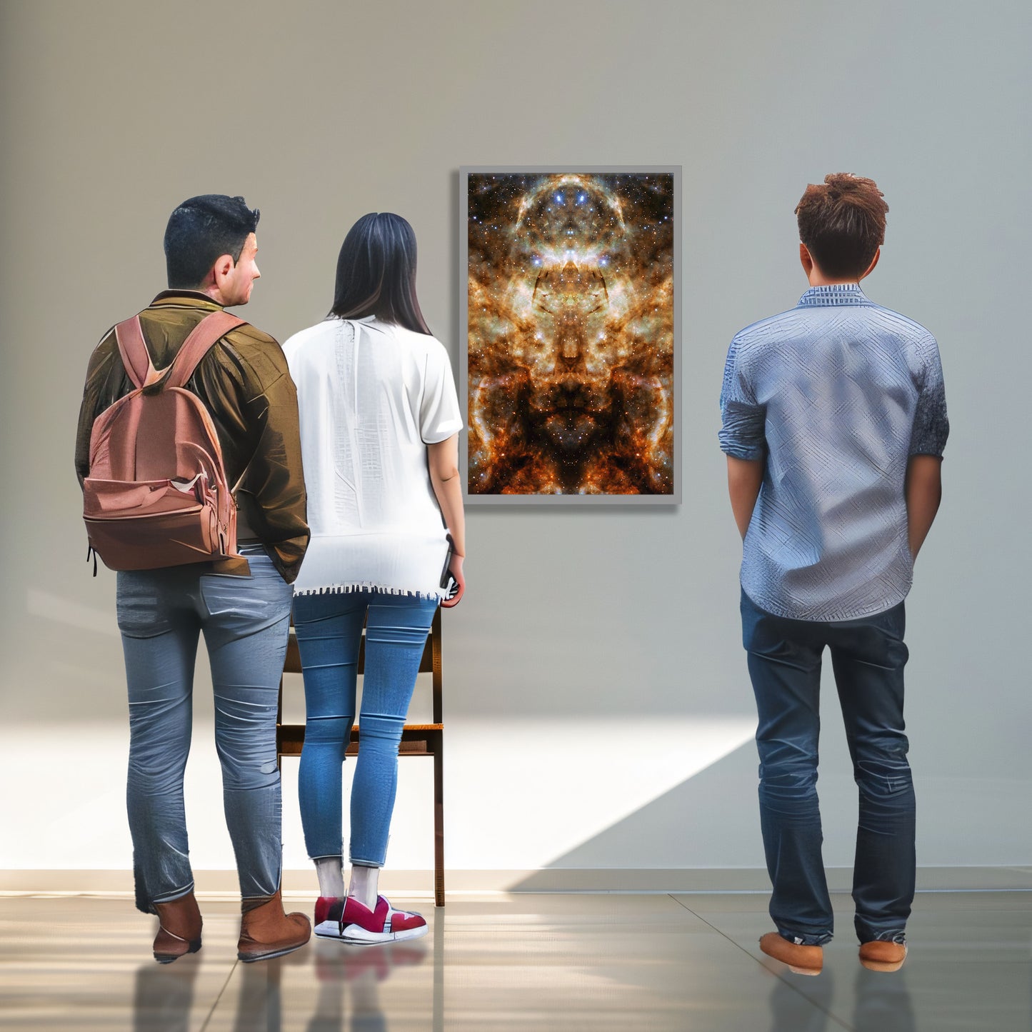 11 Cosmic Voodoo Totem - Backlit LED Framed Image