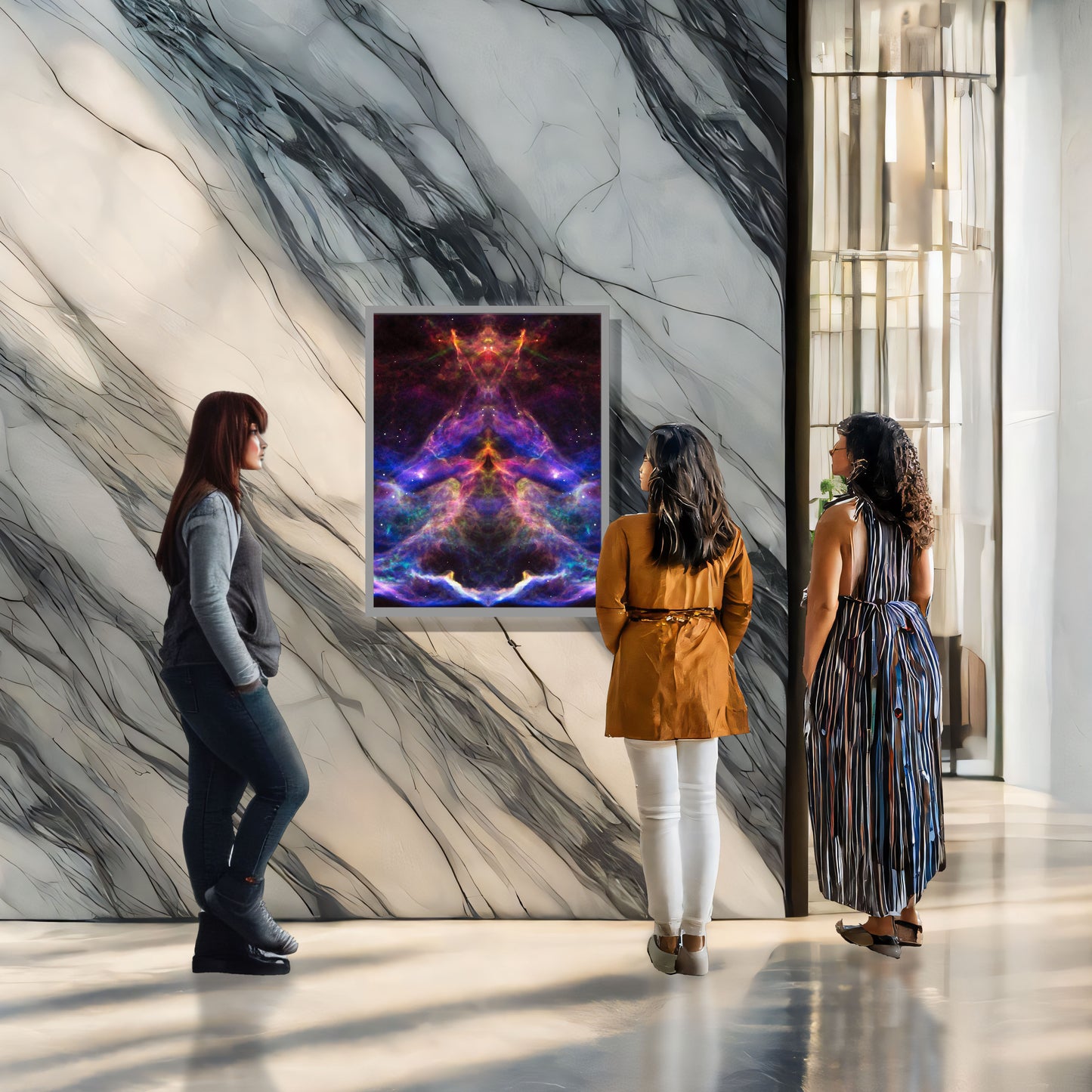 14 Cosmic Yogi - Backlit LED Framed Image