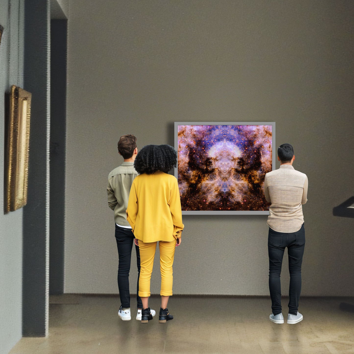 22 Cosmic Contemplation - Backlit LED Framed Image