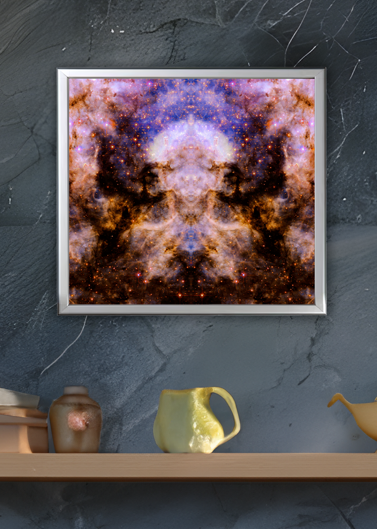 22 Cosmic Contemplation - Backlit LED Framed Image