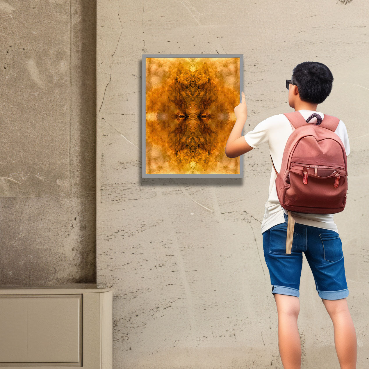 38 Cosmic Roots - Backlit LED Framed Image