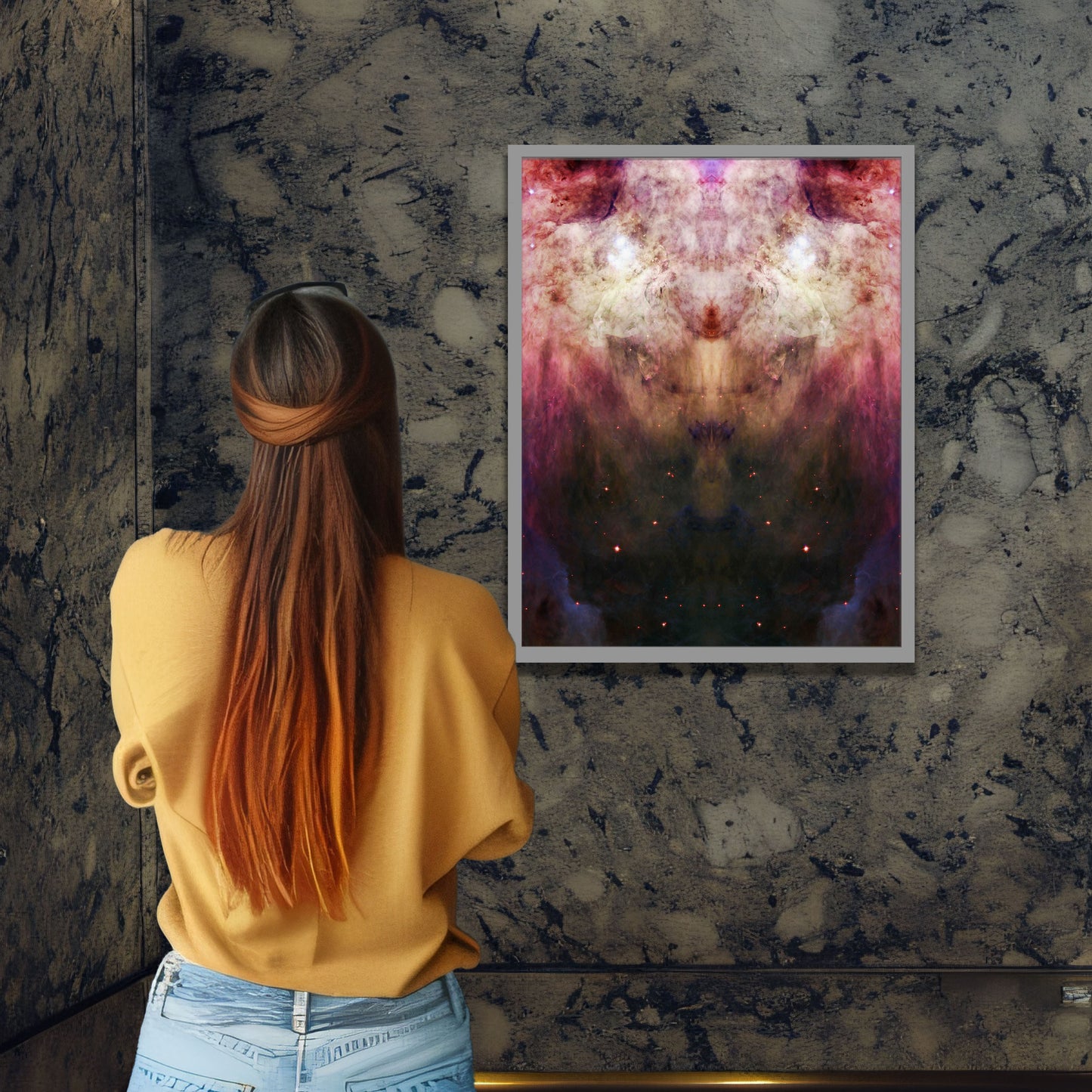 39 Blazing Lioness - Backlit LED Framed Image