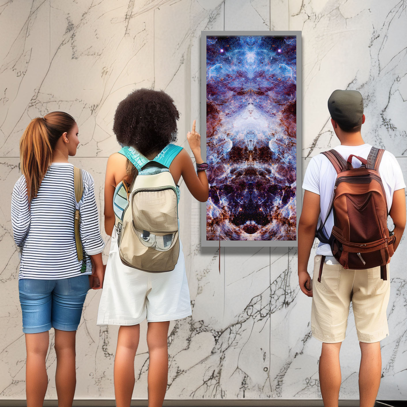 42 Cosmic Father - Backlit LED Framed Image