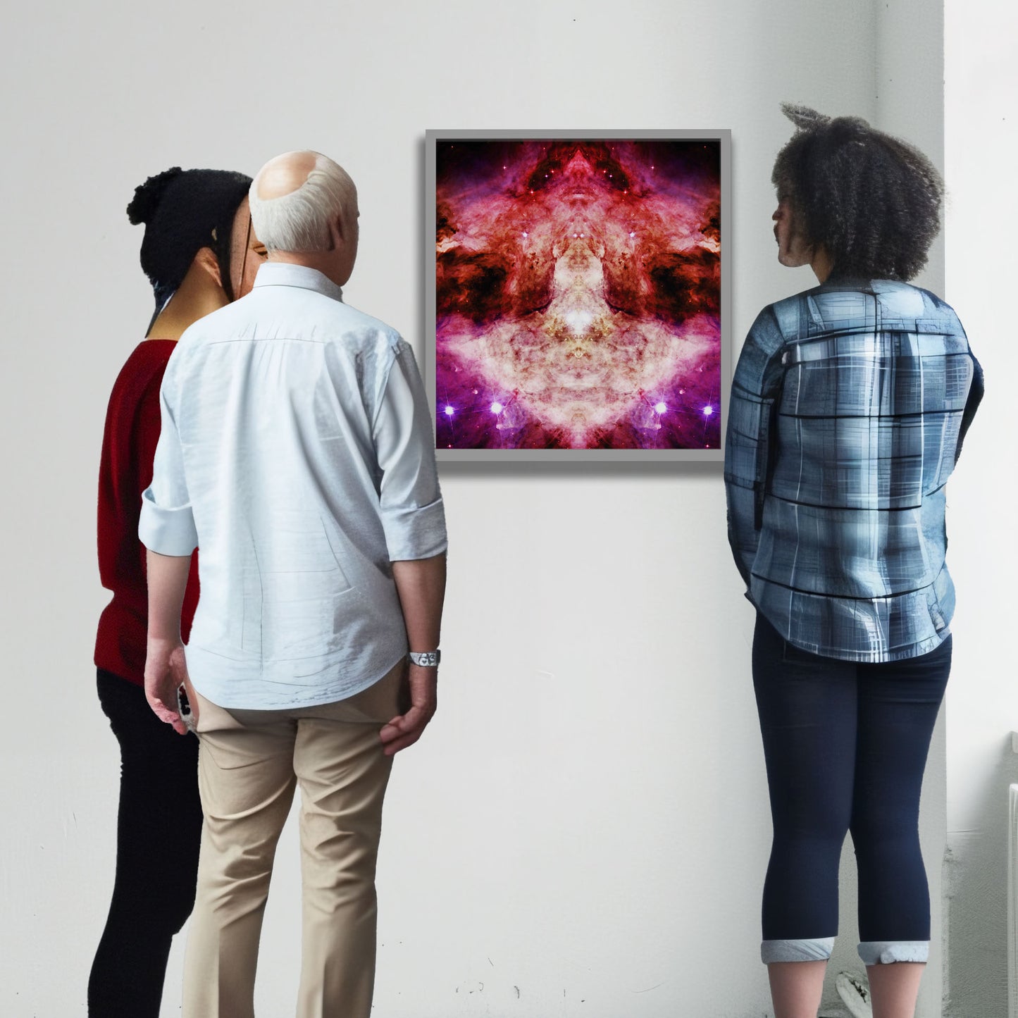 54 Cosmic Copulation - Backlit LED Framed Image