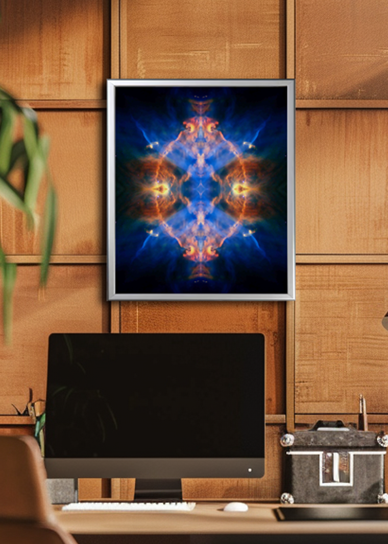 24 Cosmic Wish Well - Backlit LED Framed Image