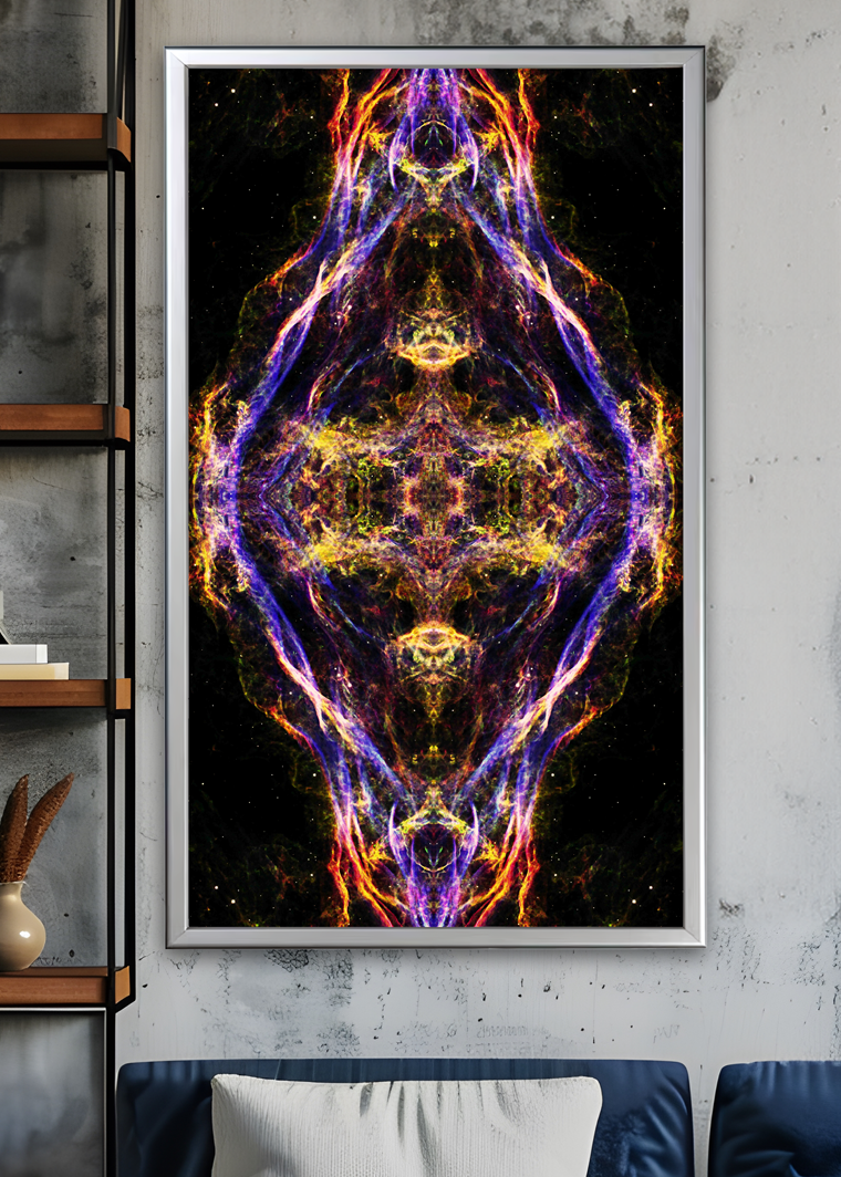 41 Lord of Lights Totem - Backlit LED Framed Image