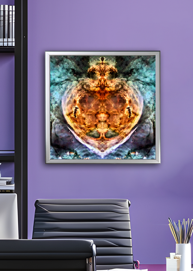 43 Cosmic Pendant - Backlit LED Framed Image