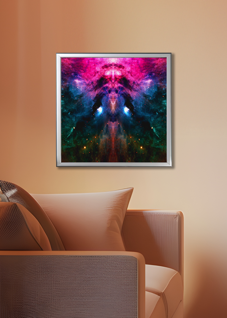 60 Cosmic Unicorn - Backlit LED Framed Image