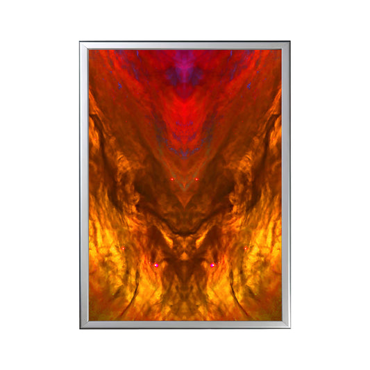 53 Cosmic Smile - Backlit LED Framed Image