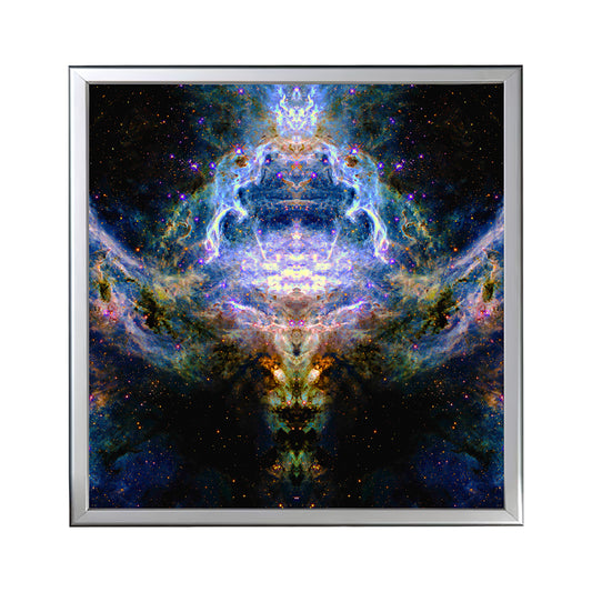 40 Cosmic Bull Rider - Backlit LED Framed Image